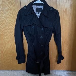 Banana Republic Classic Black Trench Coat